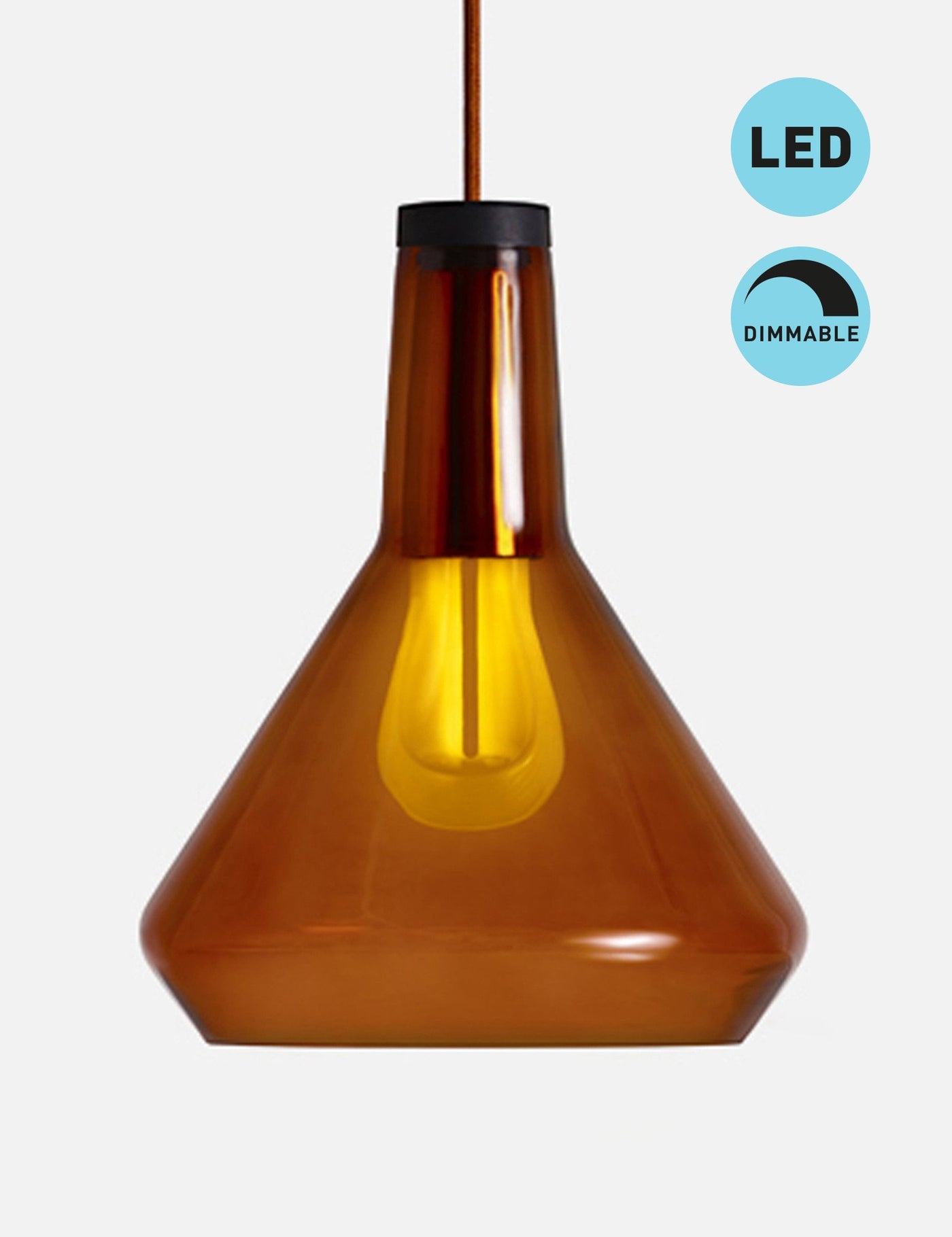 Drop Top Lamp Shade Set with Plumen 002 LED Bulb