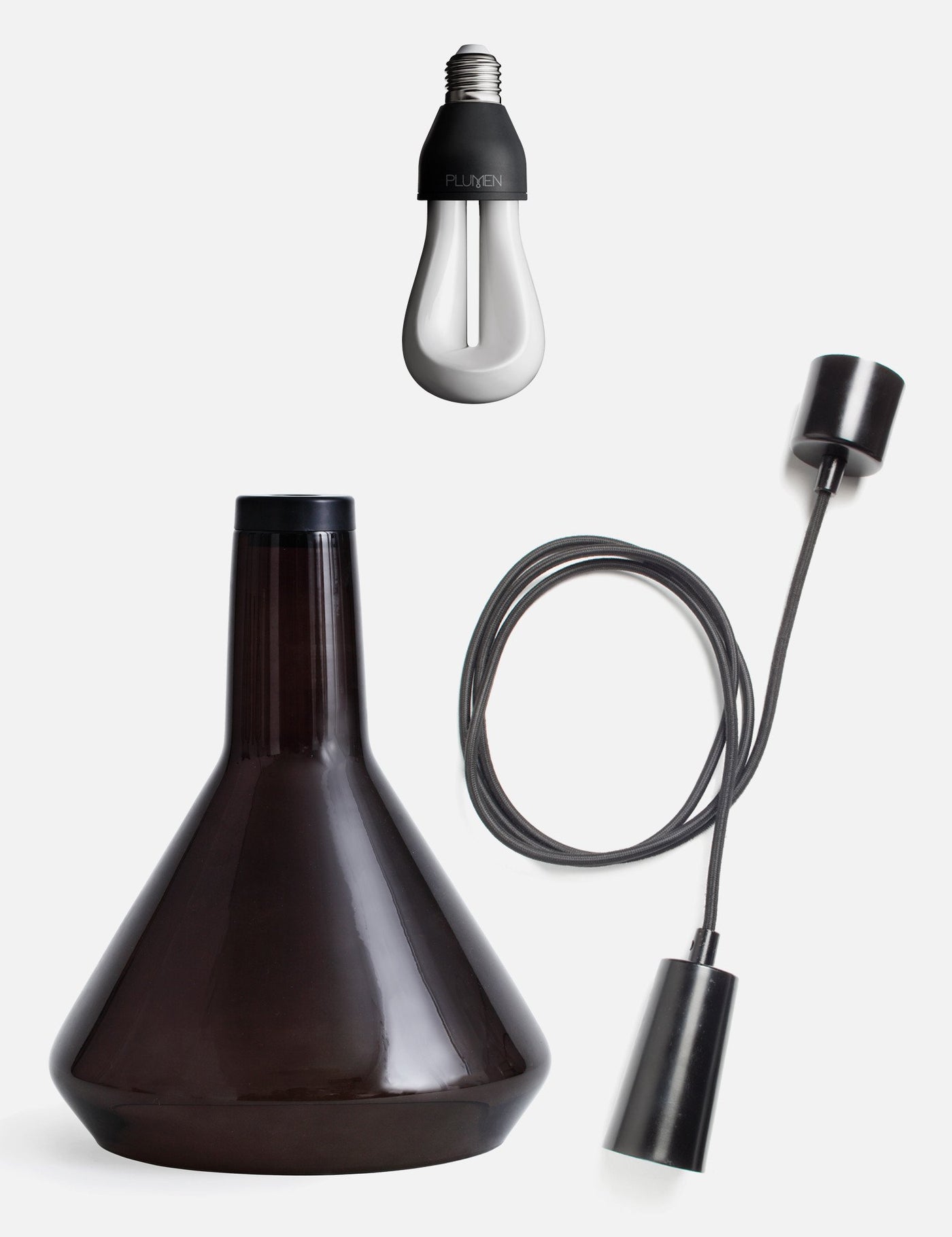 Drop Top Lamp Shade Set with Plumen 002 LED Bulb