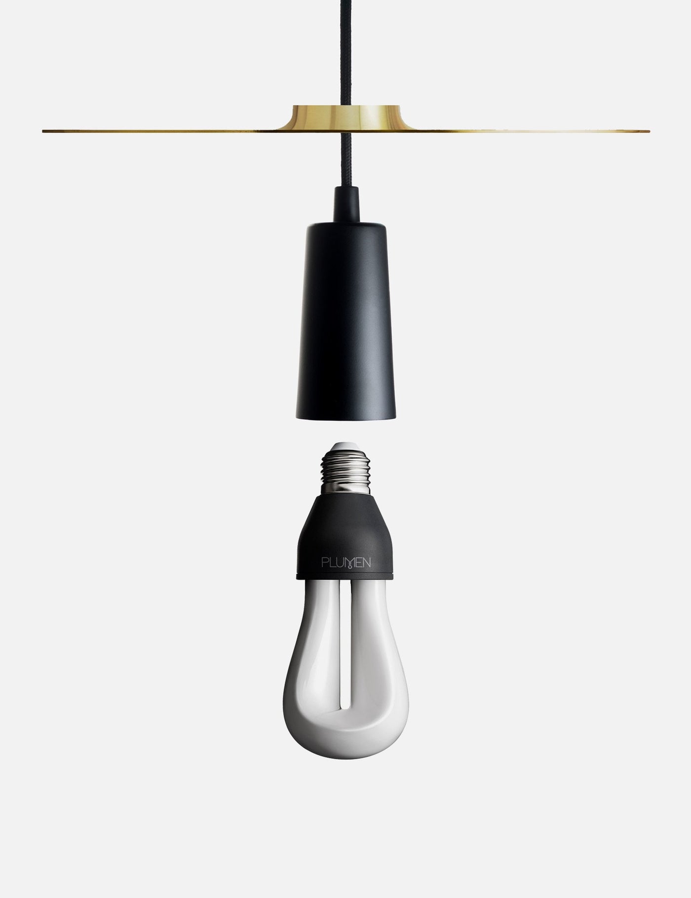 Drop Hat Lamp Shade Set with Plumen 002 LED Bulb