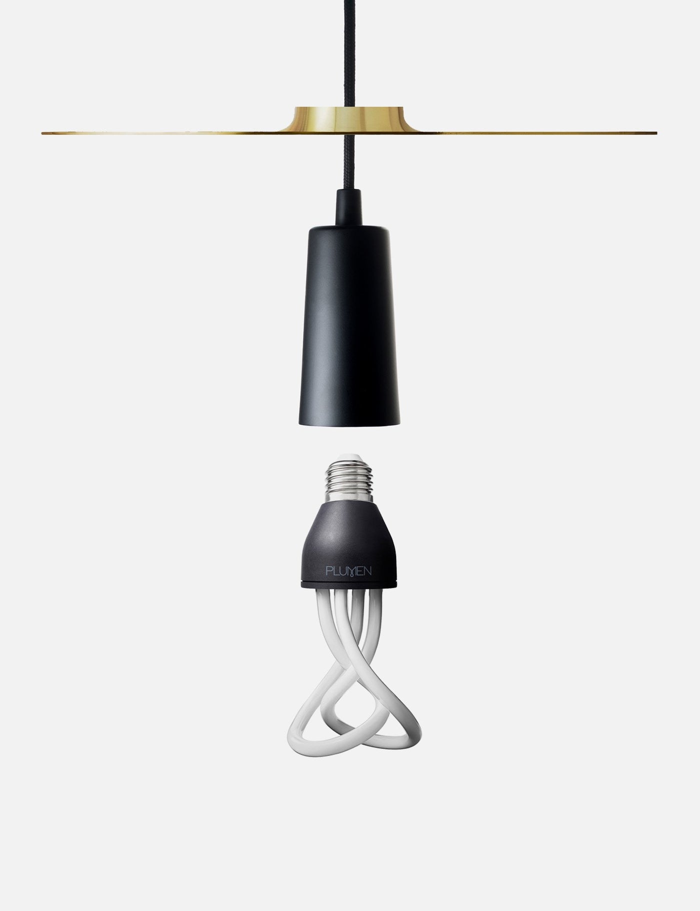 Drop Hat Lamp Shade Set with Baby Plumen 001 Bulb