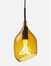 Vessel 2 Lamp Shade - Diagonal Cut - Bronze Glass with Plumen 001 Bulb E26